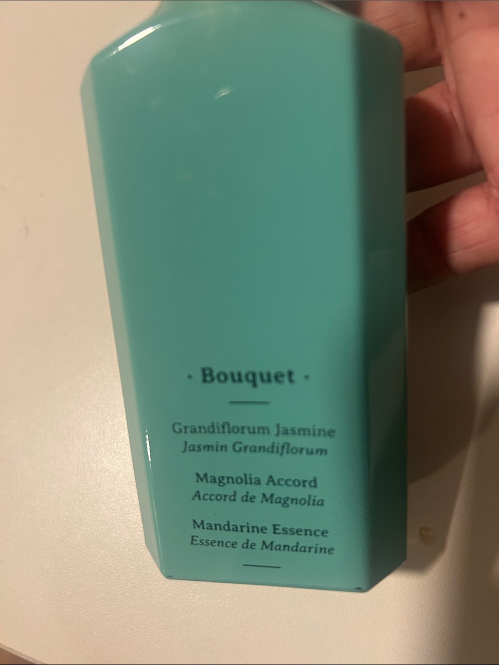 *REASONABLE OFFERS* “GUCCI” Floral “FULL”Decorative Bottle in Teal-Gold Cap 🥰 - Picture 4 of 5